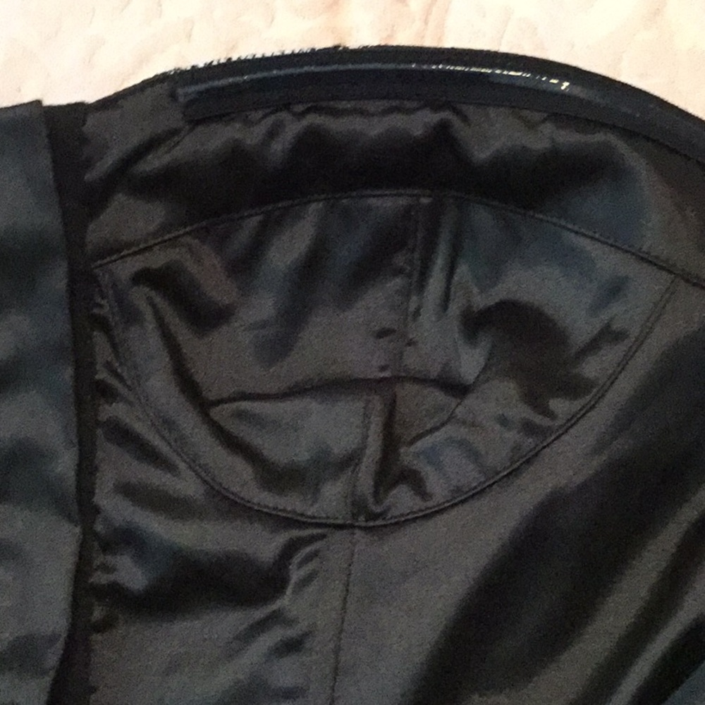 Miha black lace with underlay strapless mini dress - Picture 6 of 8